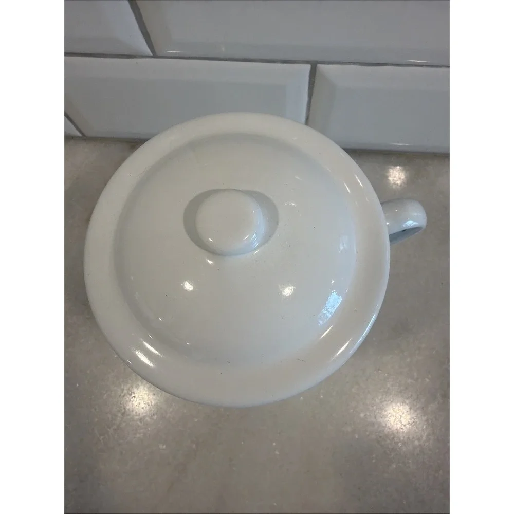 Vintage Enamelware Enamel Ware Dripping Pot/Container Grapevine